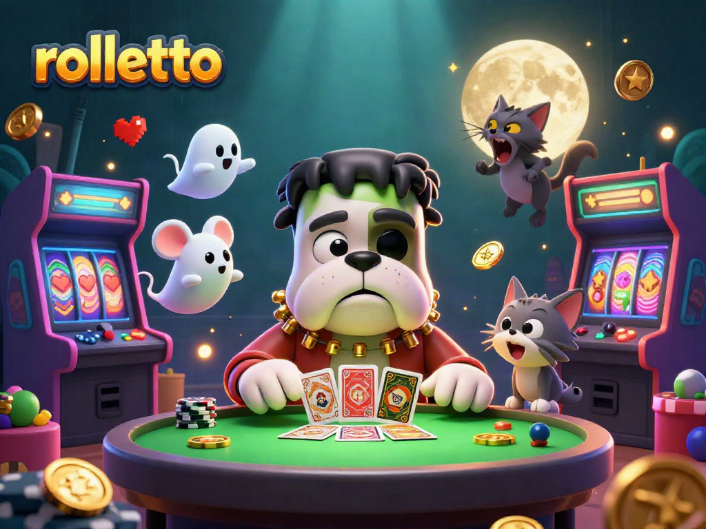 Experience the thrilling gameplay at rolletto with a vibrant casino illustration featuring a lively scene of gaming characters and rich details.