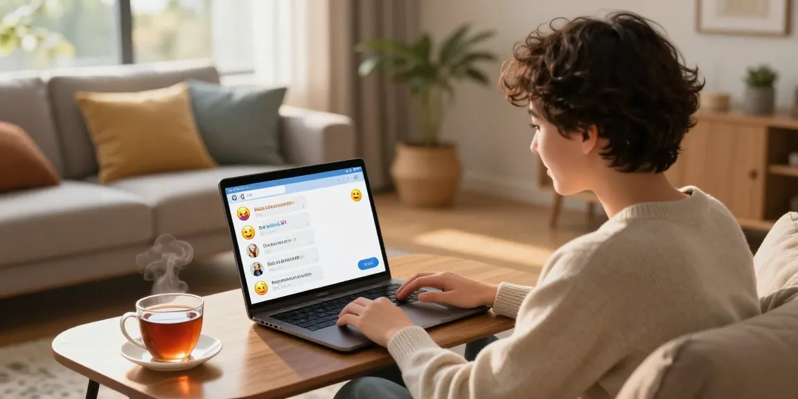 Exploring spicy chat with an animated character in a cozy digital interaction.