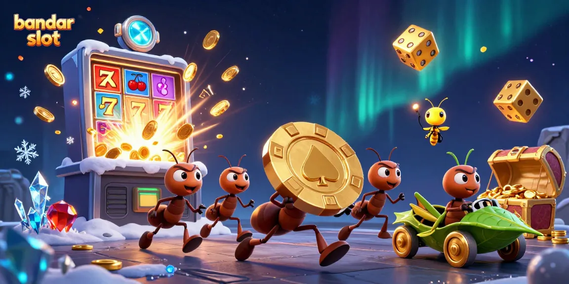 Experience the thrill of bandar slot with lively ants, a firefly lookout, and exciting slot symbols!